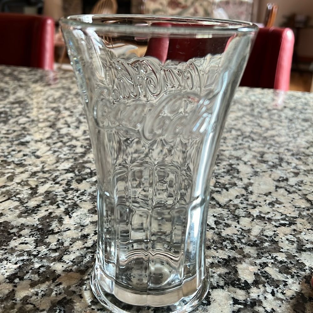 Vintage Coca Cola heavy glass Libbey Glass Company clear glass Holds 14.5 …